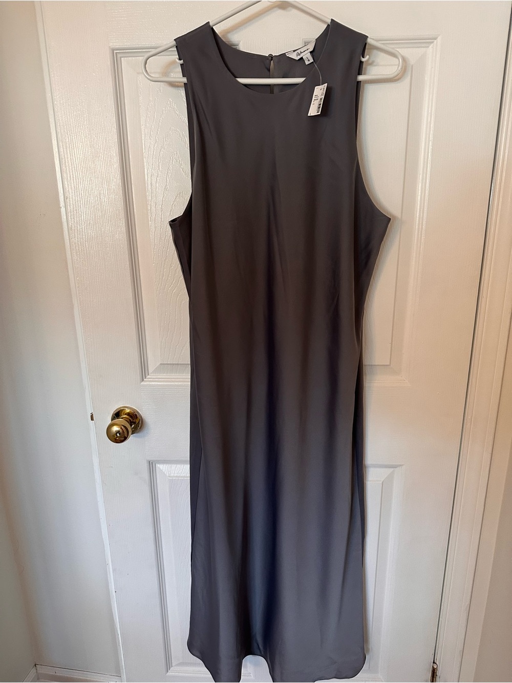 Reitmans Sleeveless Charcoal Maxi Dress